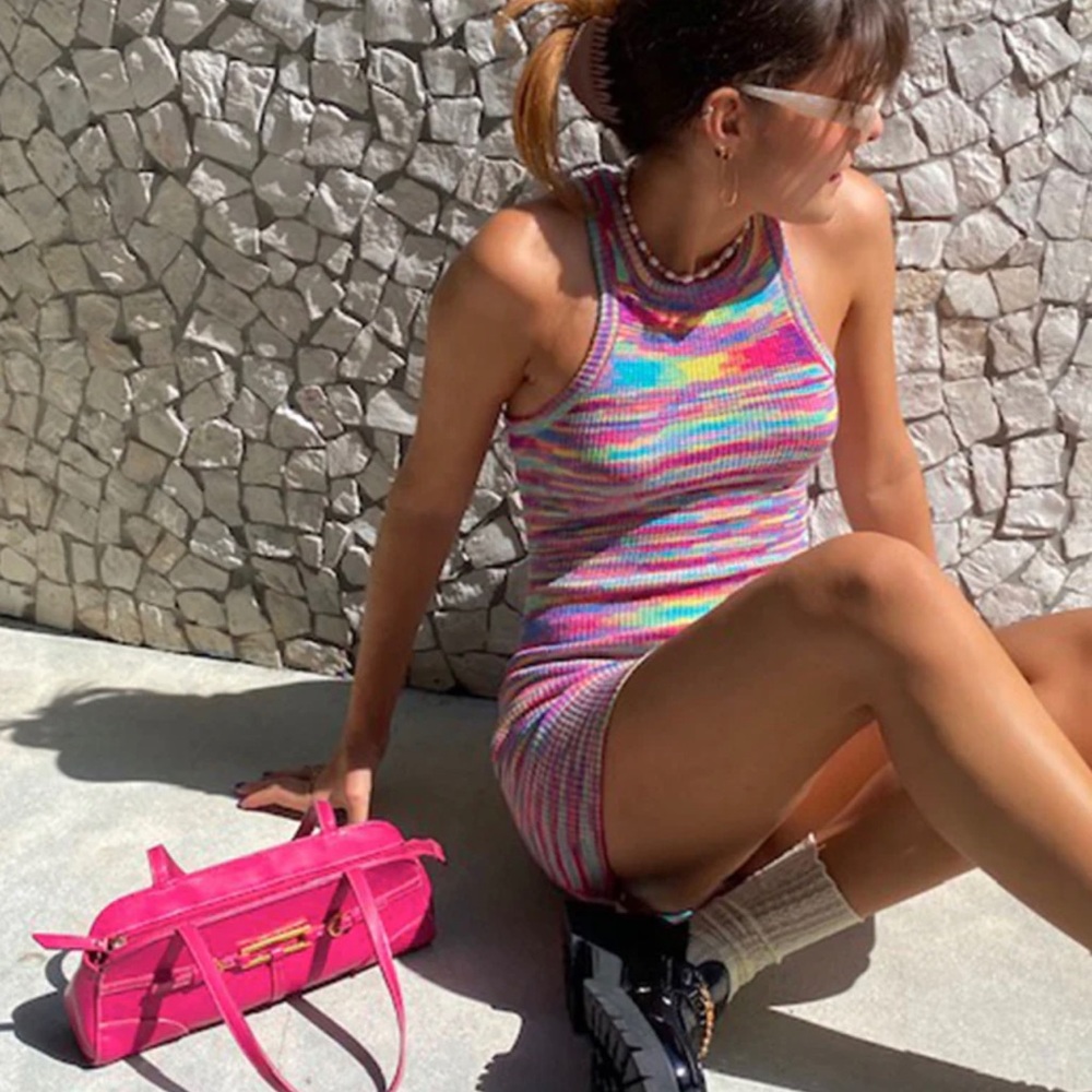 ELISH MINI DRESS RAINBOW